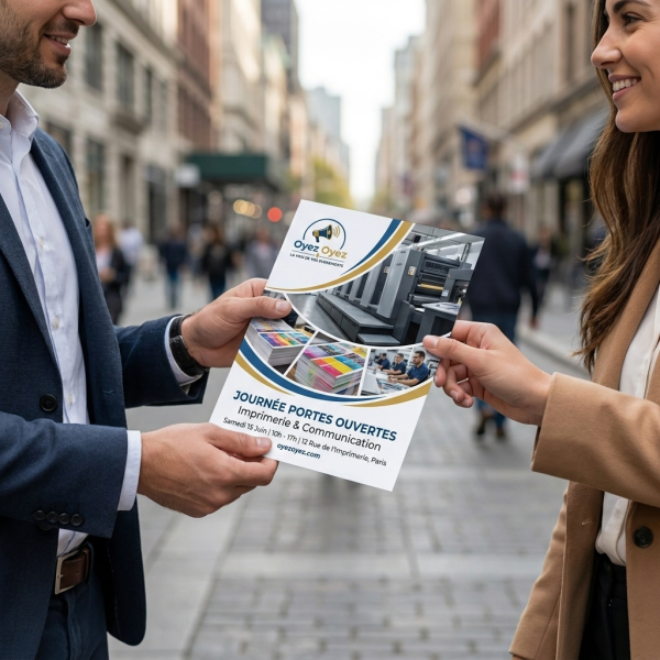 Exemple de flyer personnalisé Oyez Oyez