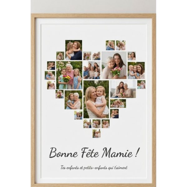 Affiche Poster cœur de photos