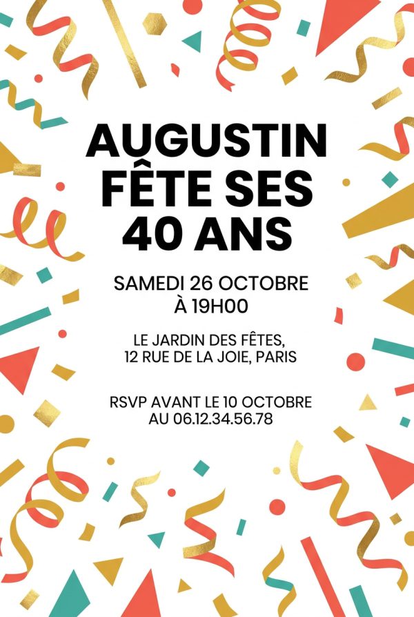 Carte d'anniversaire