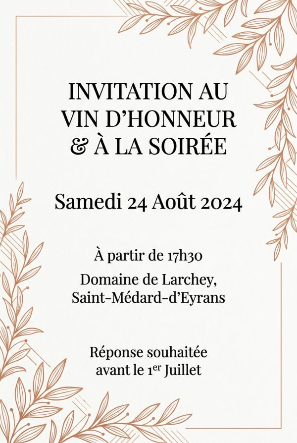Carton d'invitation