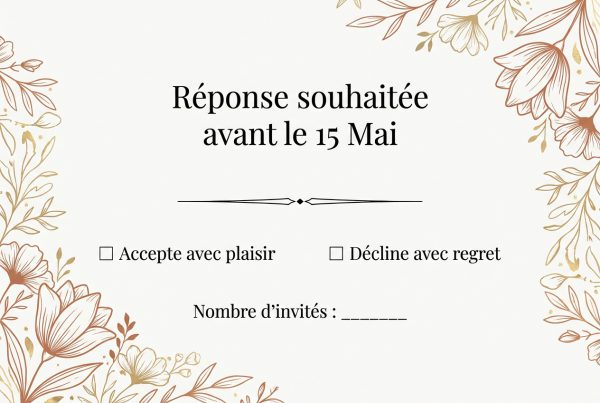 Carton réponse (RSVP)