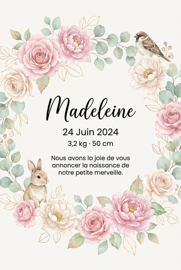Faire-part de naissance