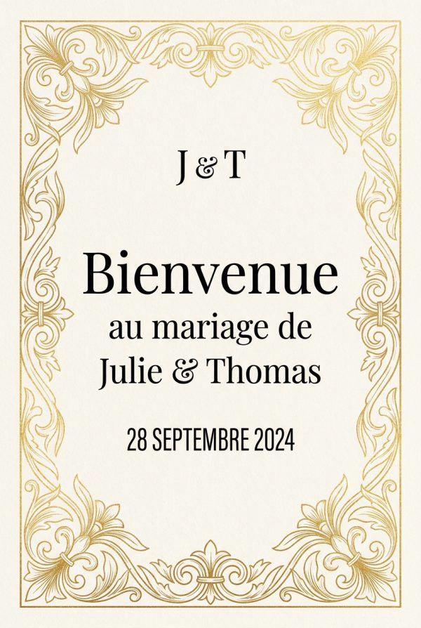 Panneau de bienvenue